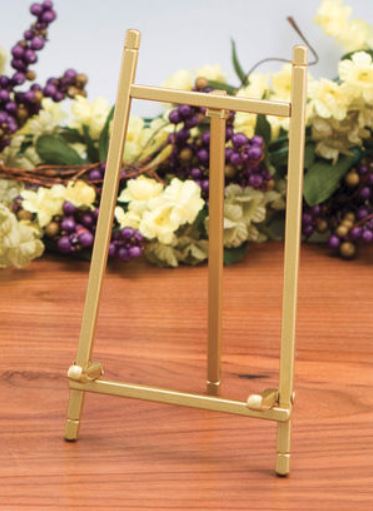 Plate Easels - Matte Gold Stands - Set of 6