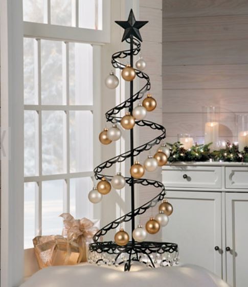 Ornament Trees - Spiral Wire Ornament Tree - 3 Foot