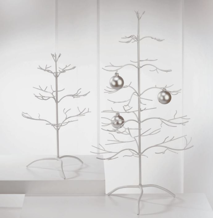 Ornament Tree -  White Natural 25"