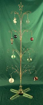   Ornament Trees - Rotating Large - 72" Curled Branch With Star