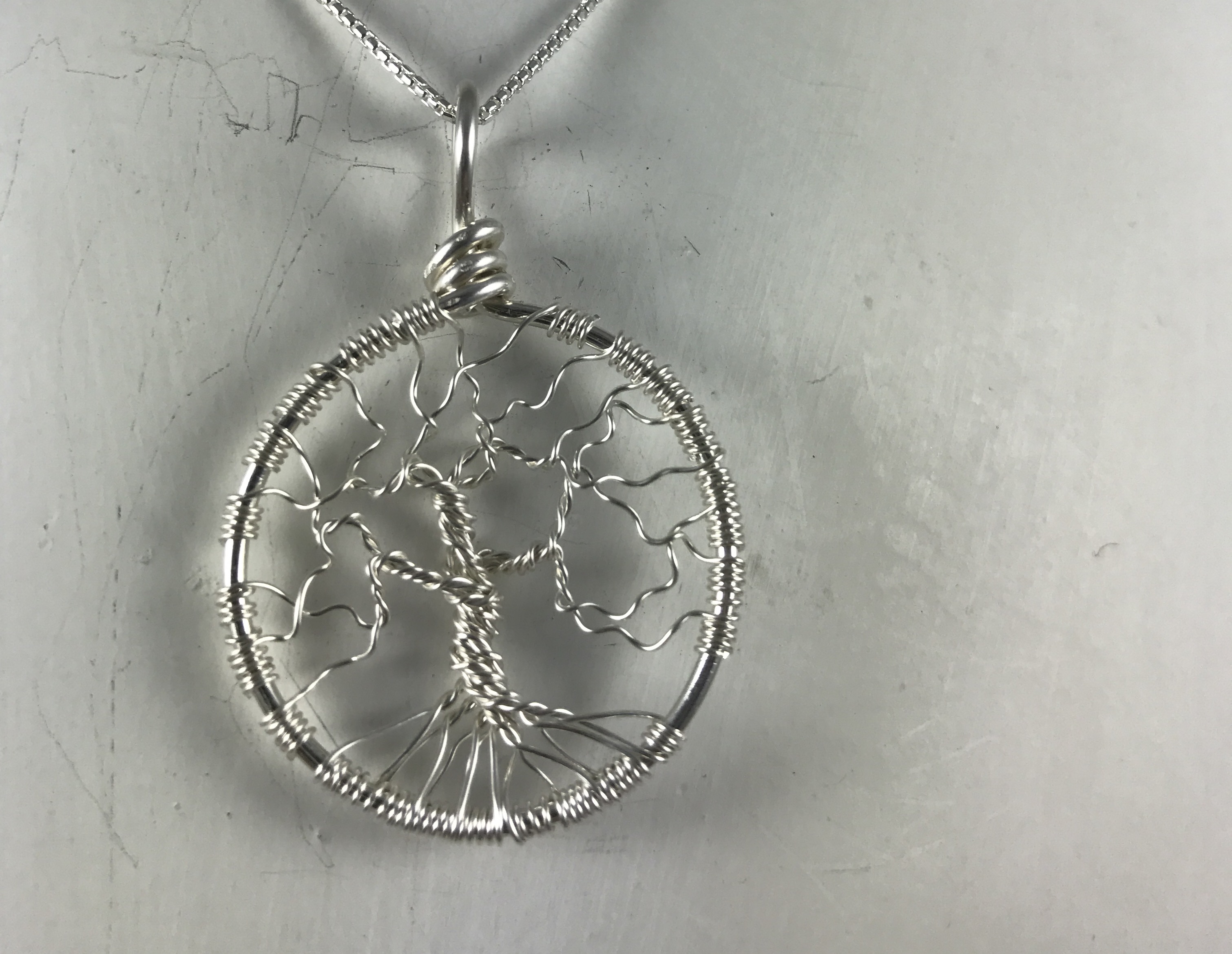 Creative Expressions - Tree of Life Pendant - Silver Wire