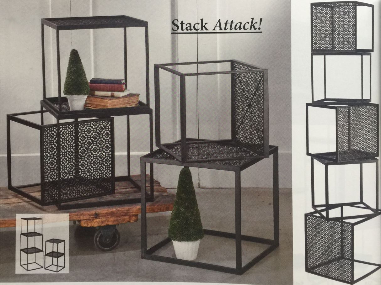 Riser Cubes - Black Stackable Set