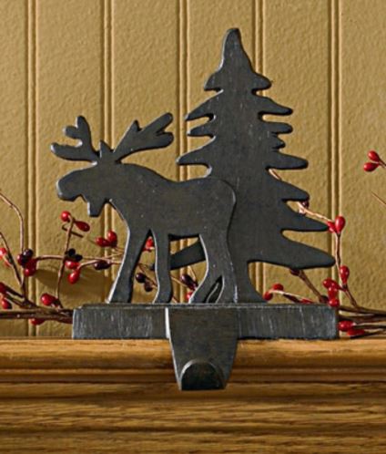Stocking Holders - Moose With Tree