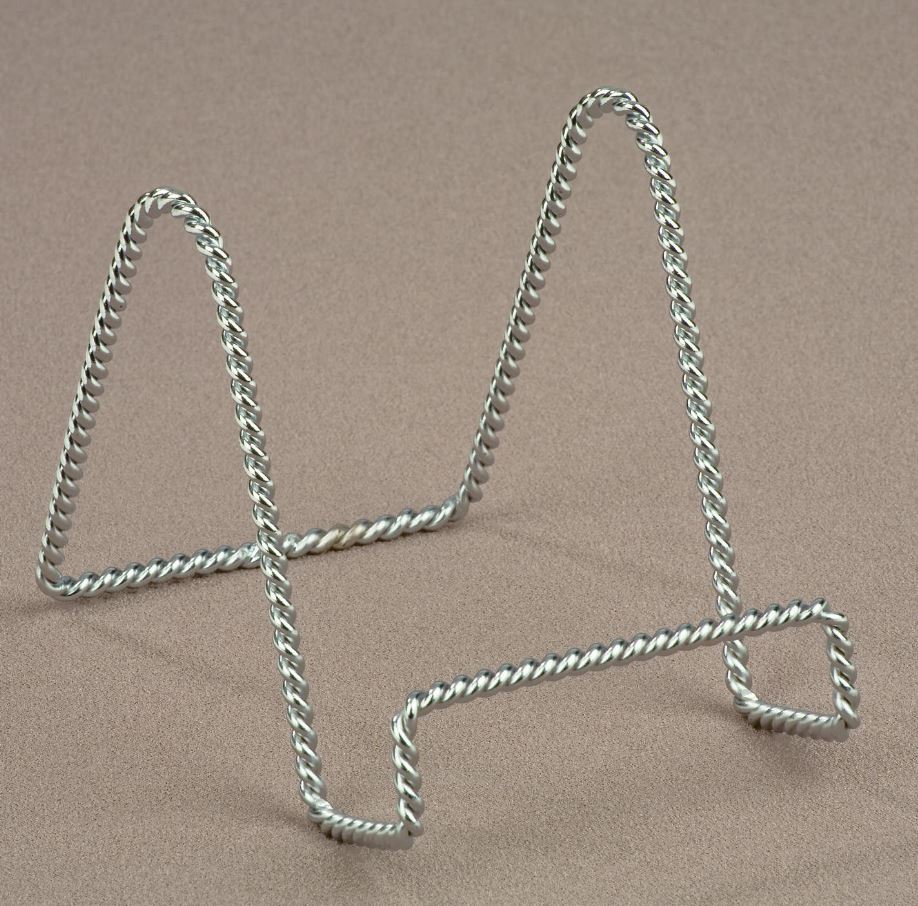 Display Stands - Chrome Twisted Wire - Set of 12