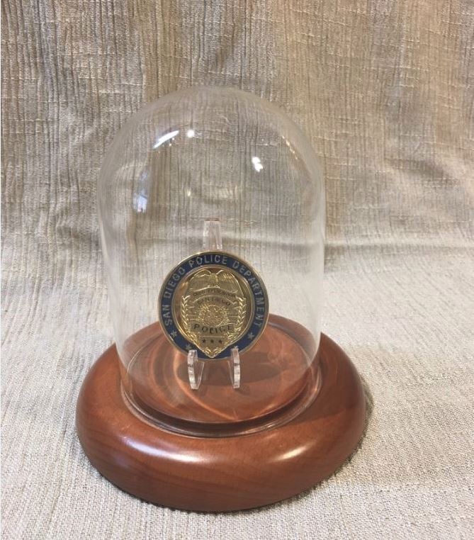 Challenge Coin Display Dome - Glass - 3" Dia x 4 1/4" High