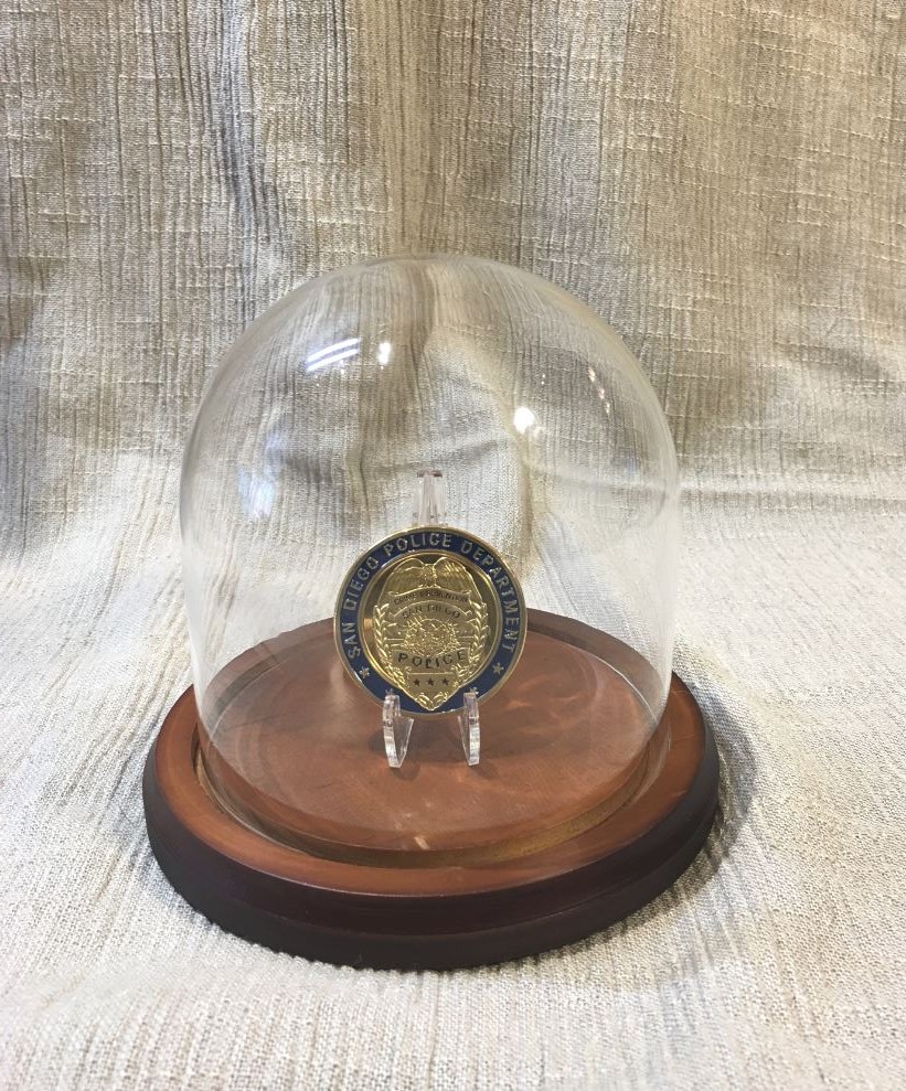 Challenge Coin Display Dome -  4" Dia x 4" H for 1 - 4 Coins
