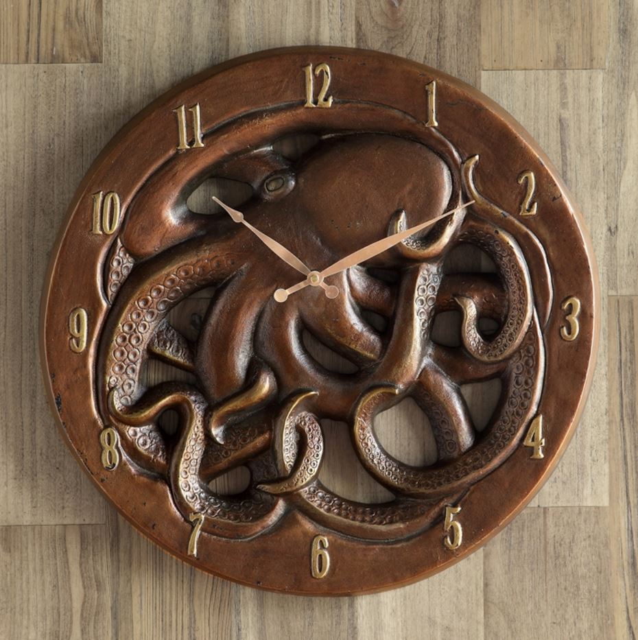 Wall Clock - Decorative Octopus