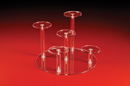 Acrylic Riser - 5 Pedestal Round