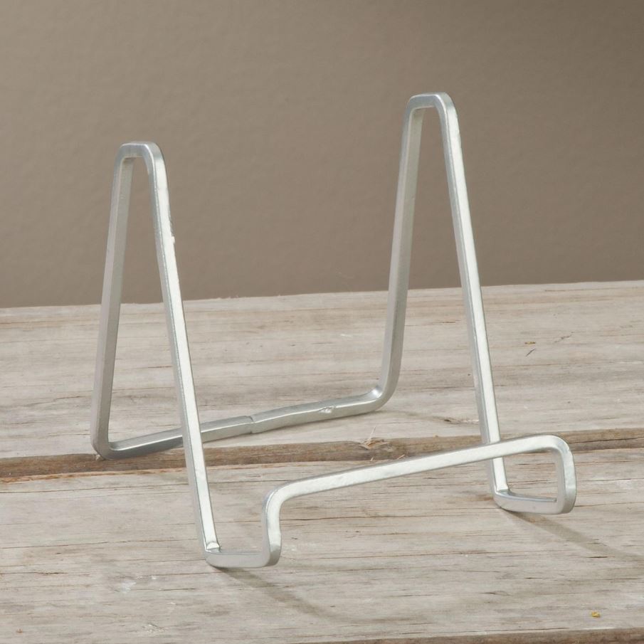 Plate Easels - Silver Square Wire - Set of 12