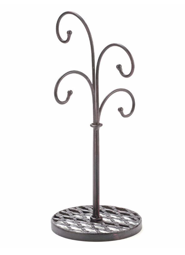 Ornament Tree Stand - Modern Four Arm Hanger - Set of 2