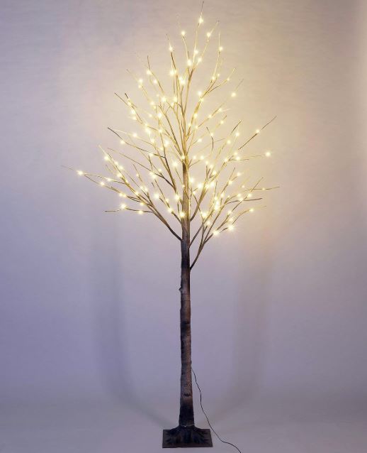 Display Tree - Extra Large Lighted Brown Birch