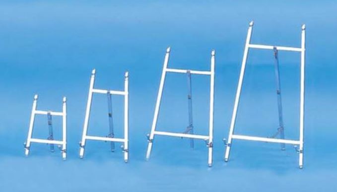Plate Easels - Chrome Finish