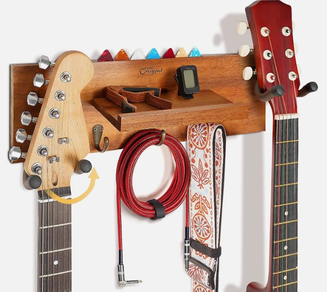 Guitar Wall Hanger with Shelf