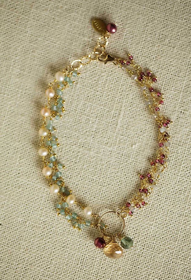Anne Vaughan Designs - Gumdrop Gemstone Multistrand Bracelet