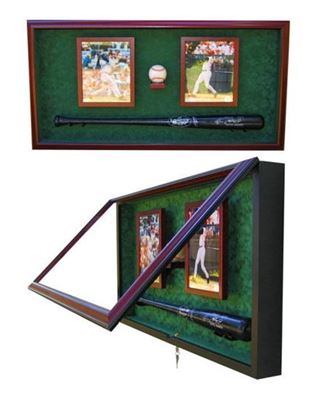 Custom Display Cases - Baseball Bat - Ball and Photos