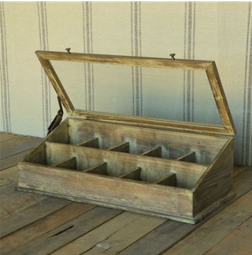 Display Case - Vintage Style Divided Shadow Box
