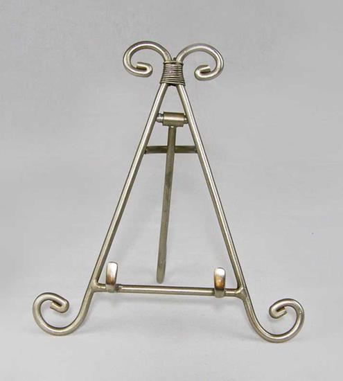 Plate Easel - Pewter Stand - Set of 4