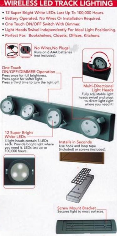 Display Case Lighting - 12 LED Unit