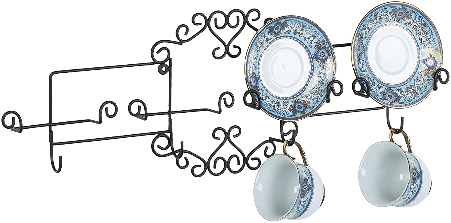 Cup and Saucer Hanger - Horizontal Four Place