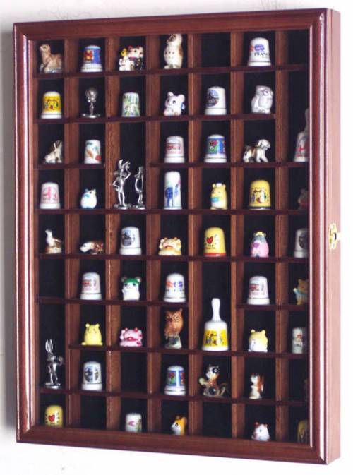 Wooden Thimble Display Cases