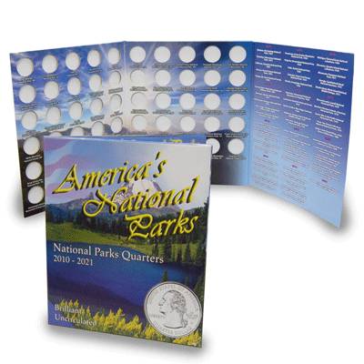 Coin Display Folder - National Parks Quarters