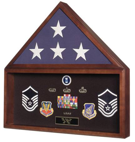 Flag & Medal Display Case