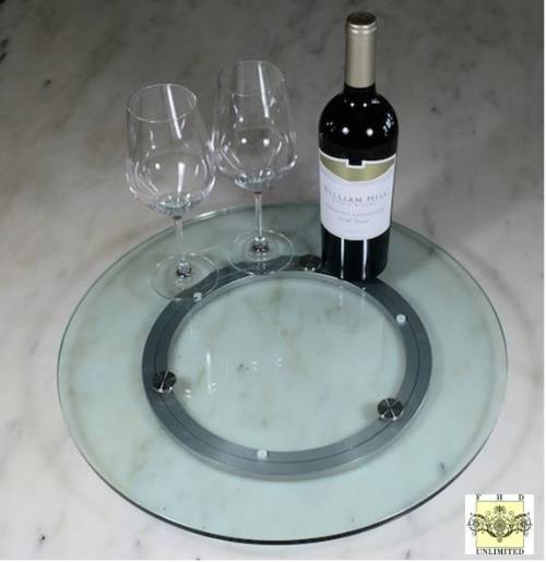 Glass Lazy Susan Turntable - 24"