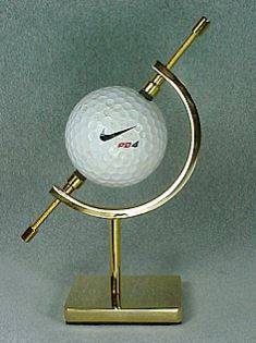 Golf Ball Display Stand - Brass or Nickel Finish