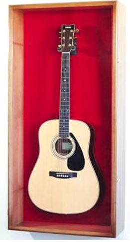 Guitar Display Case - Large Acoustic Wall Cabinet