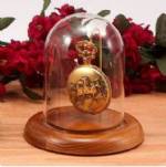 Glass Pocket Watch Domes - Wire Hook  3" x 4-1/4" H