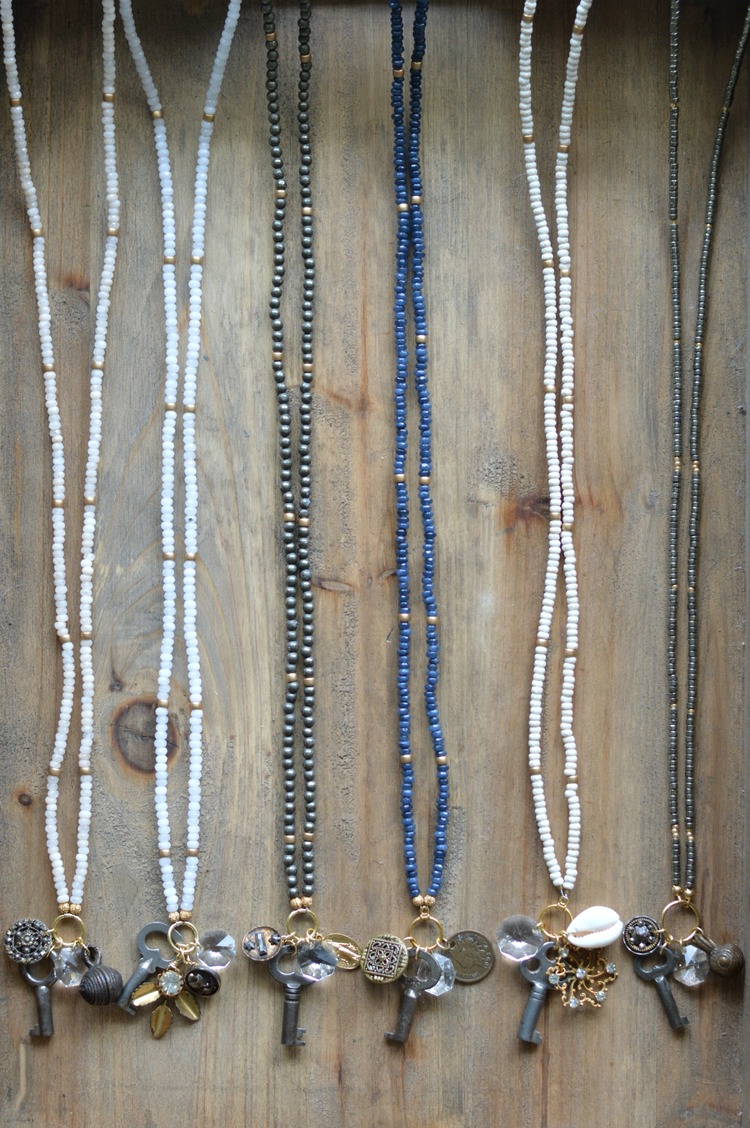 Circa 1910 Seek Up Charm Necklace - Sapphire Blue