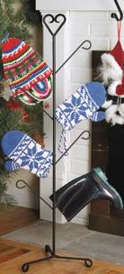  Stocking Hanger Stand - Decorative Wrought Iron