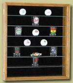   Golf Ball Display Case - Glass Shelves