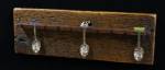 Spoon Rack - Custom Reclaimed Wood - 5 Spoon - 10" Long