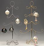 Ornament Trees - Twisted Four Tier Display - Silver