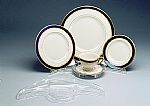 Cup and Saucer Plate Displays - 5 Piece Setting -Set of 12