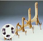 Plate Easels - Solid Brass Small - Set of 6