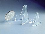 Plate Holders - Lucite Triangular Mini Holder - Dozen
